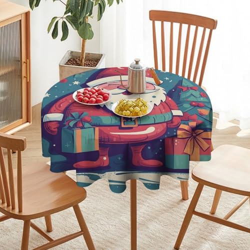 Nappe ronde antitache et imperméable pour éliminer les corvées de lavage - 7