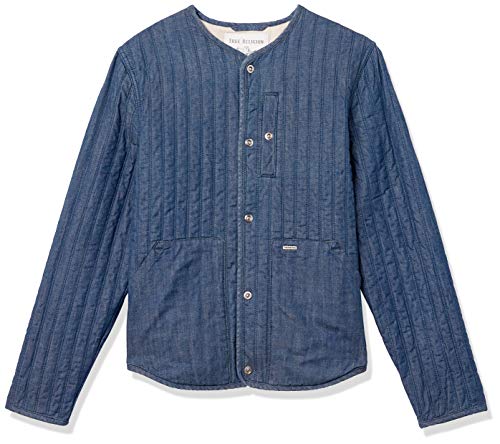 True Religion Men's Denim Fill Liner Long Sleeve Jacket, Taking Charge, Medium