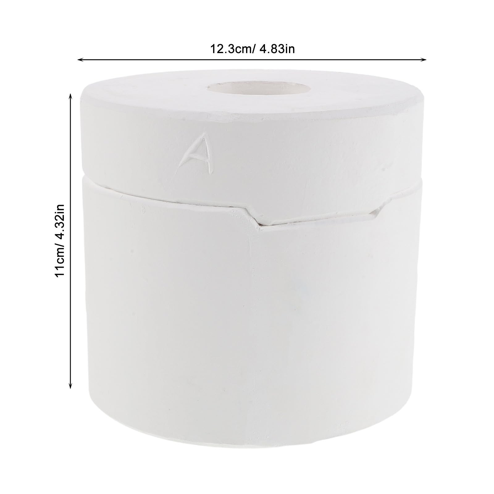 Sewroro Molde de Yeso Blanco para Taza de Té de Cerámica, Molde para Manualidades Resultados Consistentes, Adecuado para Modelar Arcilla en Artesanía
