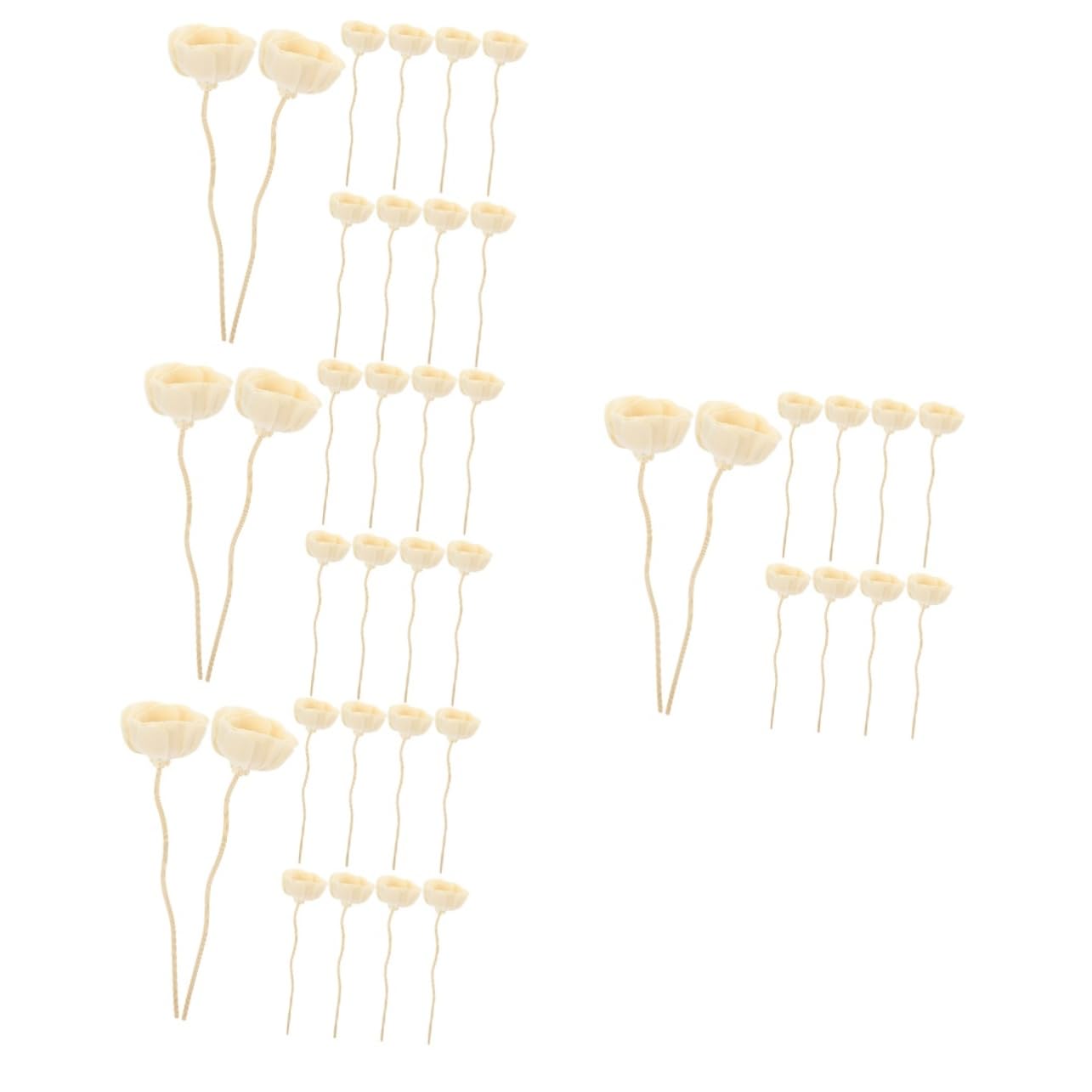 40stücke Diffuser Stäbchen Aus Kunstblumen Für Ätherische Öle Dekorative Diffuser Sticks Für Zuhause Und Büro Für Aromatherapie Und Raumduft
