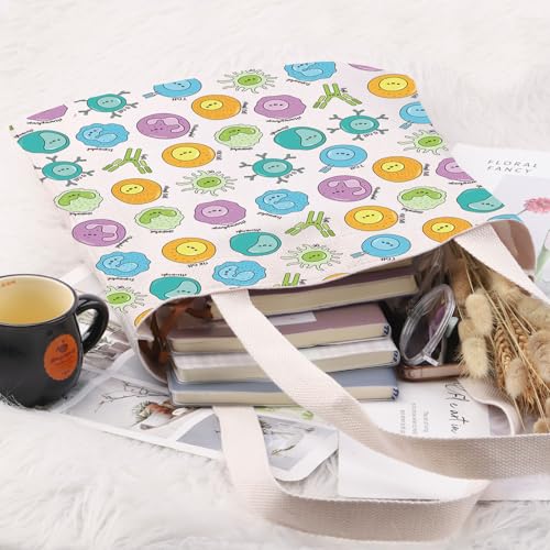 G2TUP Cell Biology Lover Gift Immunology Tote Bag Hematology Handbag Immune Cell Gift Microbiology Gift4