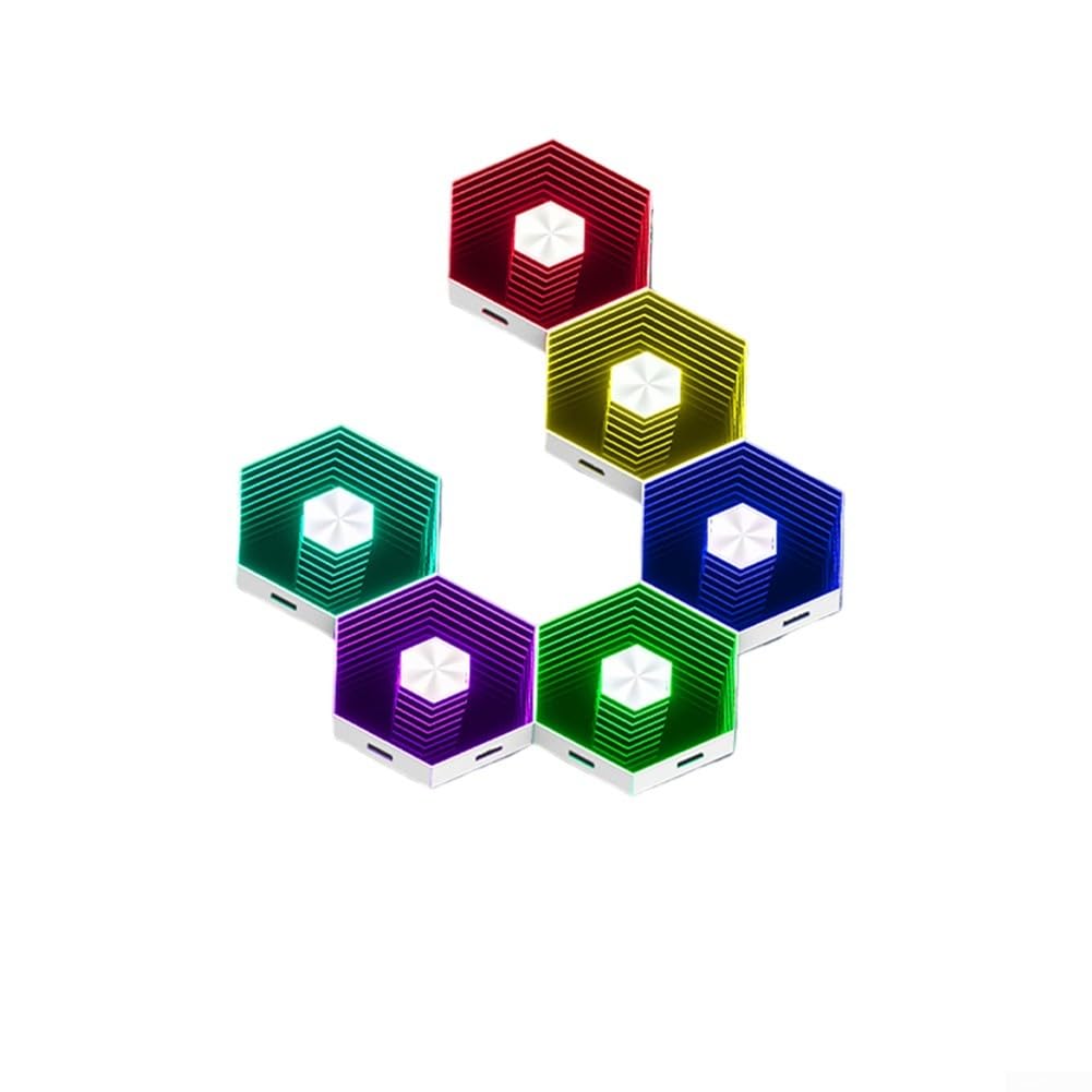 DIY Modular Panel Licht 16M Farben Wanddeko(6pcs)