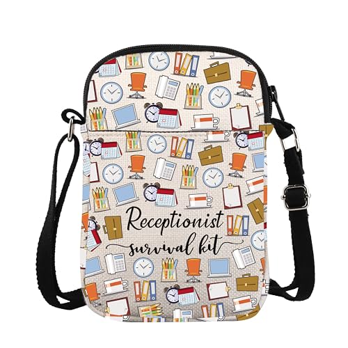 ZJXHPO Receptionist Cross Body Bag Assistant Appreciation Gift Receptionist Messenger Bag Office Lady Gift