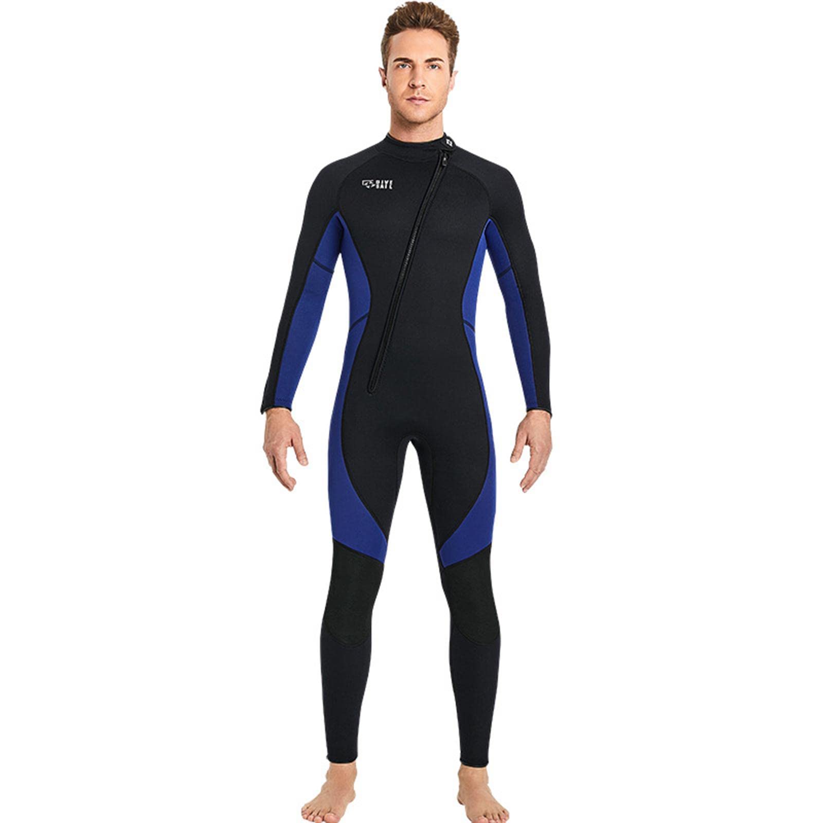 CLUB BOLLYWOODCLUB BOLLYWOOD® Super Stretch Diving Wetsuit 3mm Neoprene Long Sleeve Front Zip Full Body Men Navy S | Sporting Goods | Water Sports Wetsuits | Men
