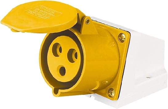 Waterproof Industrial Plug and Socket Concealed Surface-Mounted Connector 3-pin 16A-4h Aviation Explosion-Proof Male and Female Yellow 110V3 Pin 16a Surface Mounted