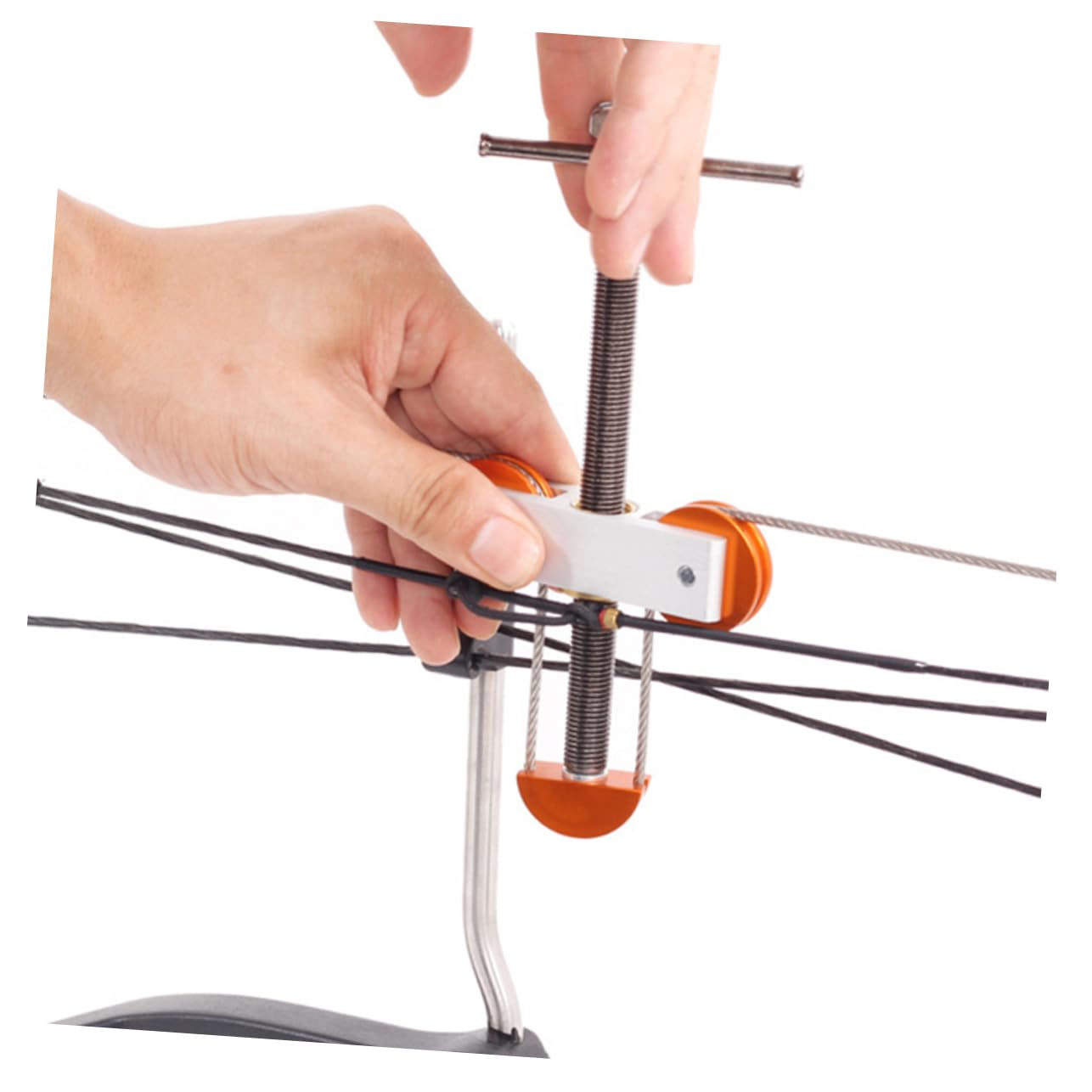 UPKOCH Abridor Inoxidable Aleación y Materiales de Acero de Aluminio Profesional para Cambio Compuesto Diseño Ergonómico Cuerdas de para Arqueros