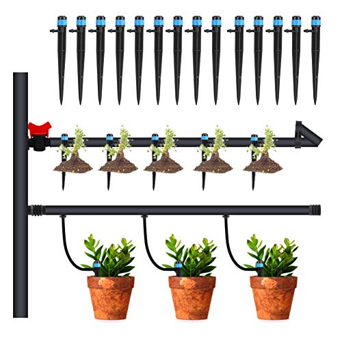 100Pcs Drip Irrigation Emitters, Ground Insert Type Irrigation Dripper Drip Sprinkler Garden Drippers Sprayer for Garden Watering System
