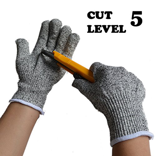 Preisvergleich Produktbild Schnittfeste Schnittschutz Level 5 Schnittschutz-Handschuhe, EN-388 Zertifiziert, Lebensmittelecht