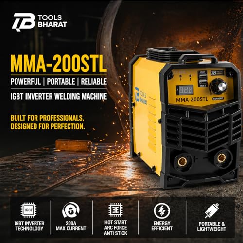 Image of MMA-200STL Single Phase Inverter Welding Machine 200Amp ARC Welder Digital Display&Dual USB Ports Portable IGBT Technology Heavy Duty Welding Machine For Home,Work Shop & Fabrication Work