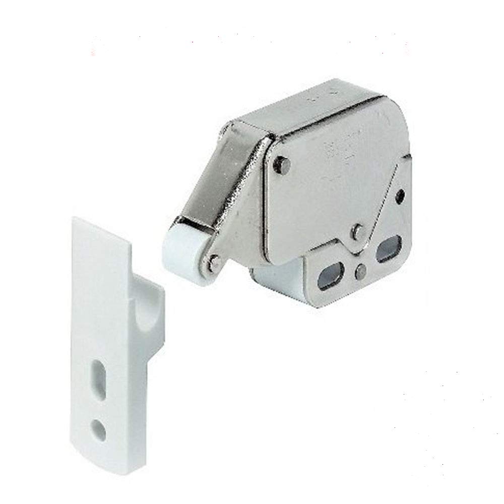 Mini Latch Push to Open - Chiusura a molla per armadio, chiusura a pressione, per ante dell'armadio, 2/4 pezzi