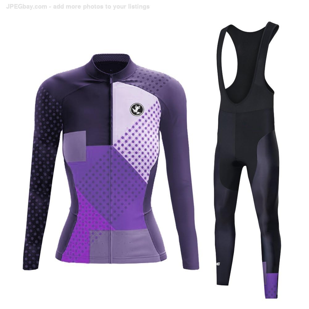 UGLY FROG Completo Abbigliamento Ciclismo Set 2024 Nuovo Donna Invernale, Tuta Ciclismo Termico Pantaloni Lunghi + Manica Lunga per Bicicletta Road Bike Moda XBC02