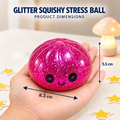 Image of Graphene Dumpling Squishy Ball Mystery Box for Kids 3+Years Adults Silicone Sensory Fidget Toy Stress Relief Ball Squeeze Toy Cute Anti Anxiety Slime Mesh Ball Party Favor Birthday Gift Boys Girls