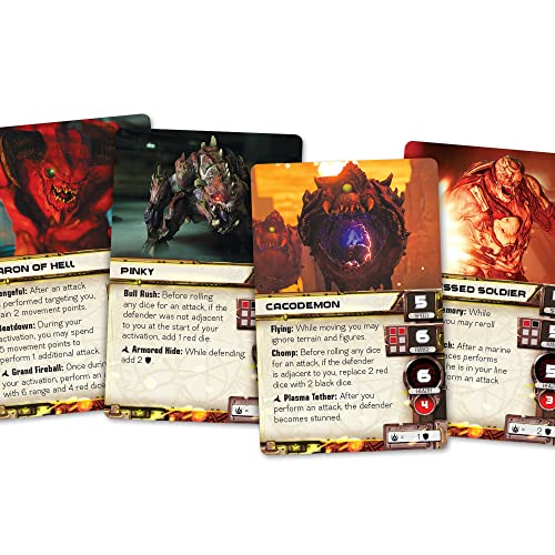 Image of Doom The Board Game (2nd Edition) | Sci-Fi Combat Strategy Game Based on The Video Game for Adults and Teens | Ages 14+ | 2-5 Players | Fantasy Flight Games