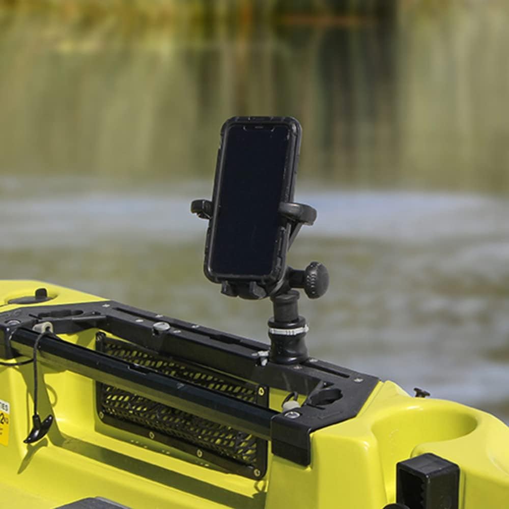 RAILBLAZA MiniPort Track Mount Base – Base for Kayak & Boat Accessories, Low-Profile Gear Mount Compatible with StarPort Accessories & TrackMount Systems, for Rod Holders, No Tool Installation