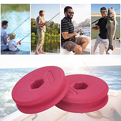 ANTHYTA 16 Stück Schaumstoff Schnuraufwickler für Vorfächer 43 * 13mm Fishing Vorfach Angelschnur Spulen mit Kunststoff… – Bild 8