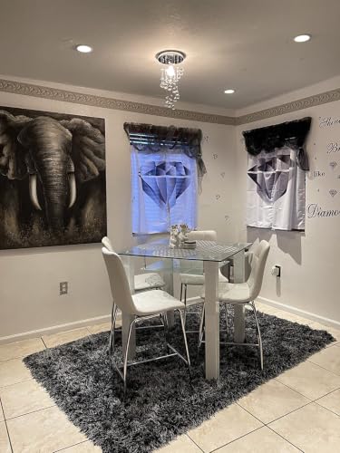 Image of Modern Crystal Chandelier Elegant Spiral Flush Mount Chandelier Modern Raindrop Crystal Ball Chandeliers Fixture Pendant Ceiling Lamp Lighting Fixtures for Bedroom Hallway Living Room D8 x H15.8