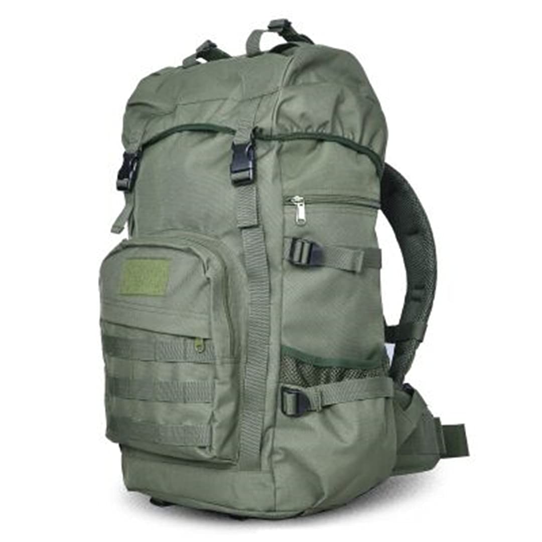 Zaino Tattico 50L Militare - Impermeabile, Con Copertura Antipioggia - Per Trekking E Avventura