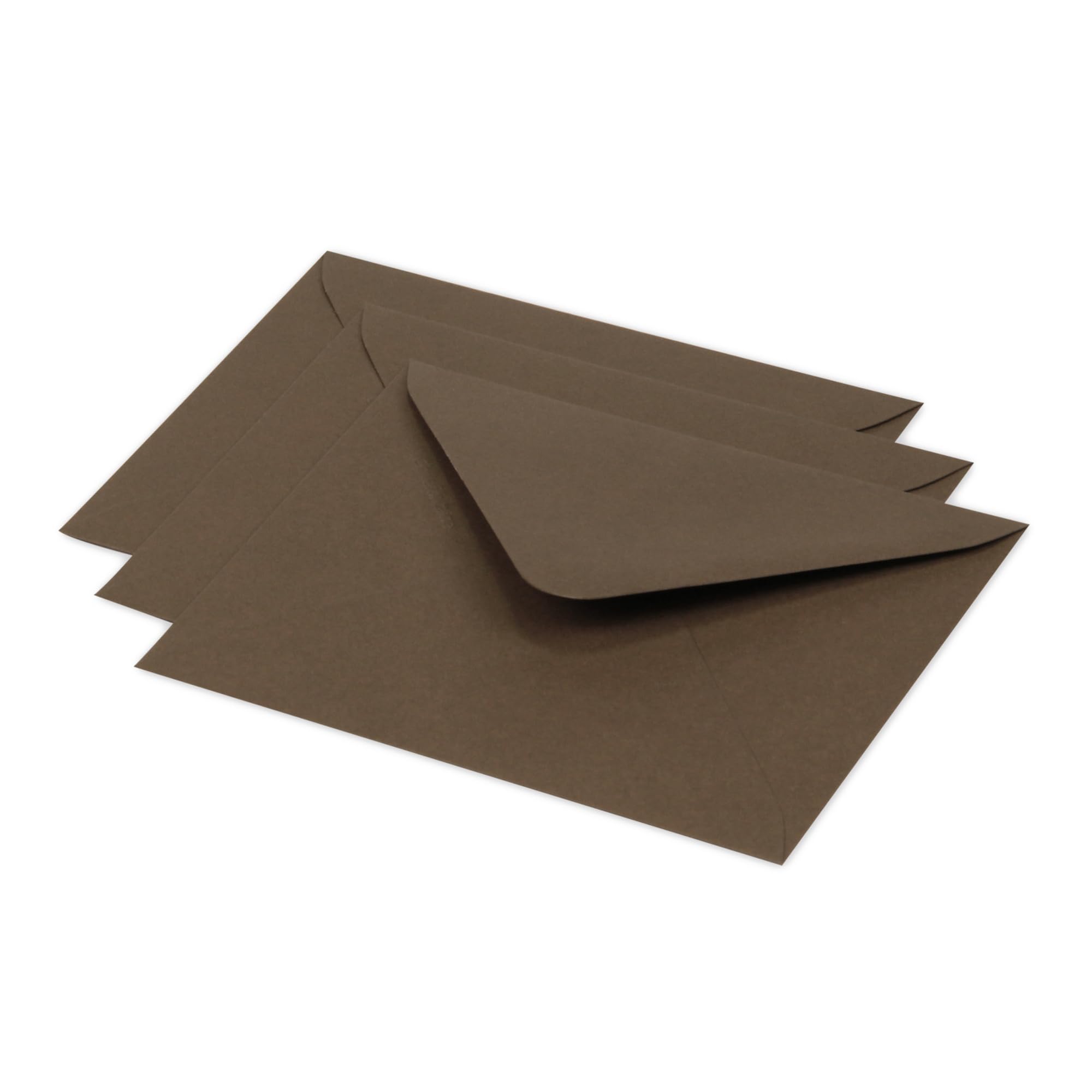 Clairefontaine 60179C Pack of 20 Gummed Envelopes Format 12.5x13.8cm 120g/m² Taupe Brown Invitation Events Correspondence Pollen Range - Image 3