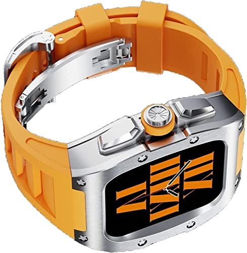 Bracelet Apple Watch 45mm titane SCHIK | Style urbain et élégance quotidienne