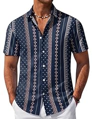 Navy Blue Retro Cuban Pattern