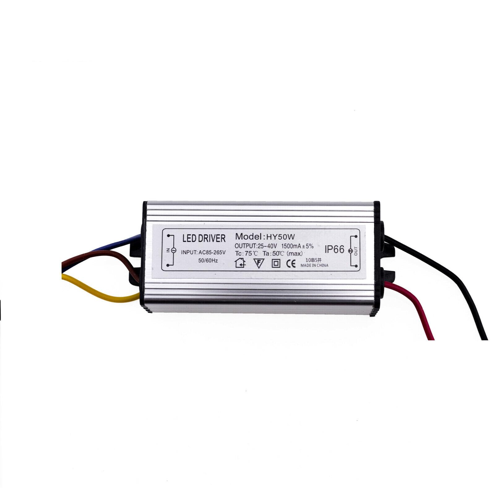 Led Driver Power Supply Dc20v Dc38v Light Transformer 110v-220v Adapter 300ma 3000ma 10w-100w Ip66 Waterproof(50W)