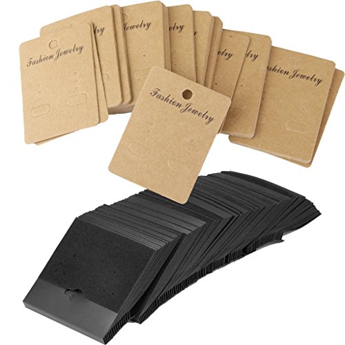 Preisvergleich Produktbild Nopea Ohrring Karten Halskette Karten Ohrstecker Ständer Karten Schmuckständer Schmuck Anzeigen Karten Zur Anzeige der Ohrringe Halskette 200 Stück