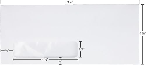 Miniatura 4 de Quality Park Sobre de sello Redi, ventana de dirección, #10, solapa comercial, cierre adhesivo de sellado Redi, 4.13 x 9.5, blanco, 500/caja