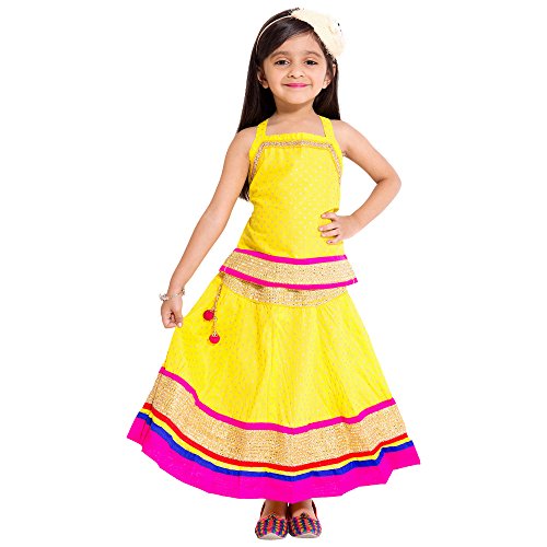 Image of DIAMO Ethnic Wear Traditional Style Lehenga Choli for Baby Girls