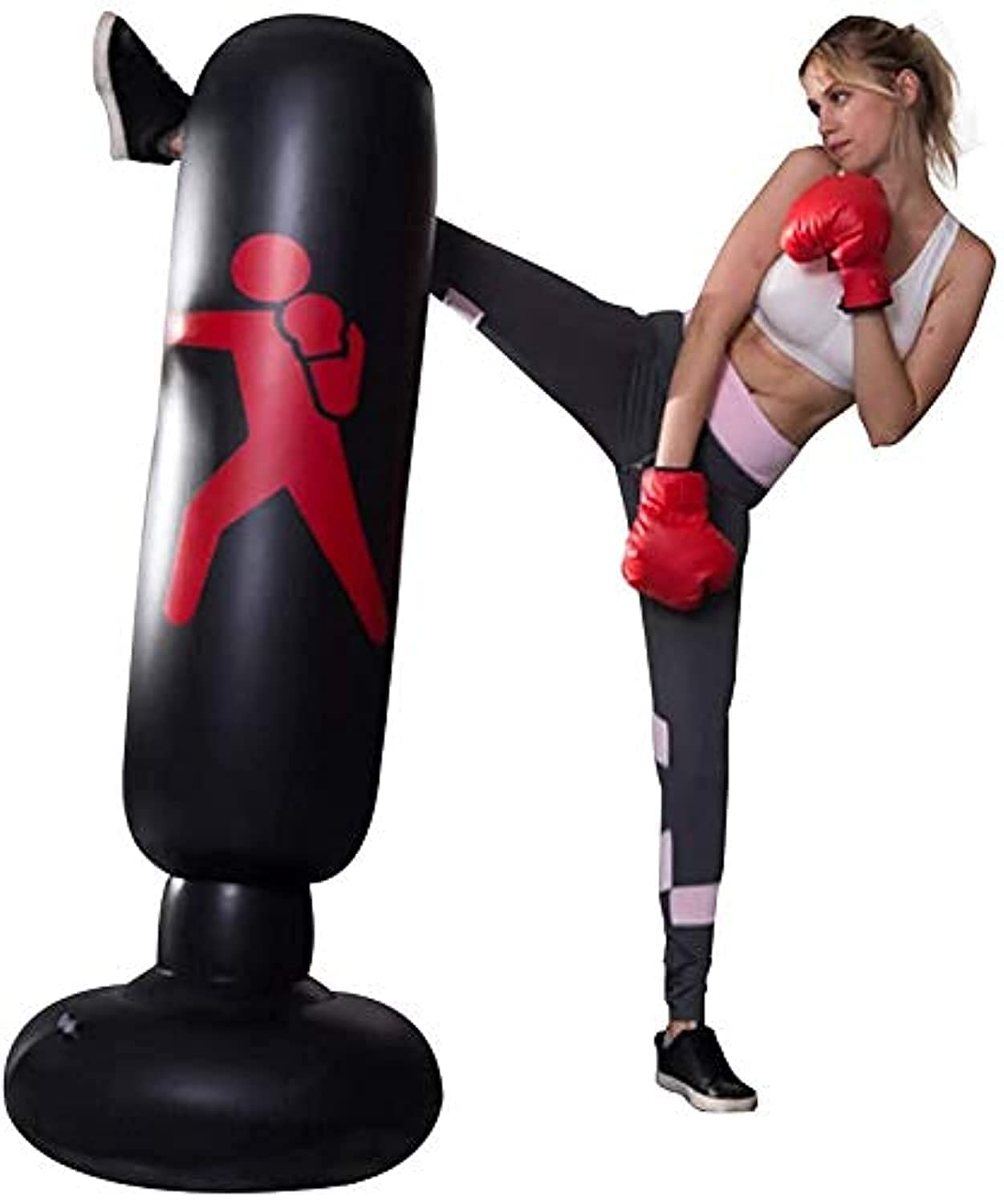 Inflatable Boxing Post and Glove