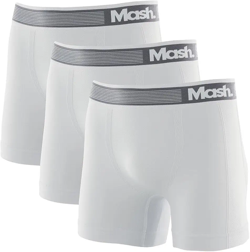 Kit 3 Cuecas Boxer Mash Microfibra Sem Costura 710.01