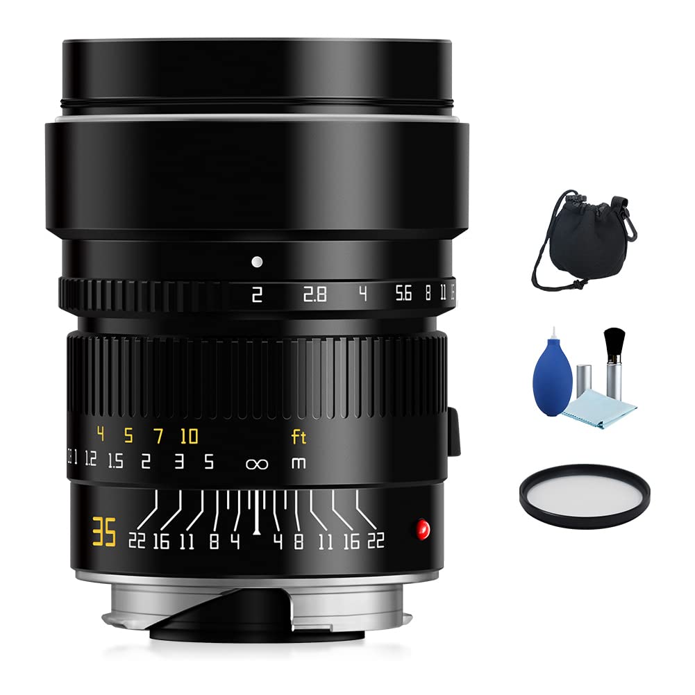 TTArtisan APO M35mm F2 AA Full Frame Large Aperture Manual Lens Support Macular Linkage for Leica M Mount Camera M11 M10R M10 M240 M10P M10D MP ME