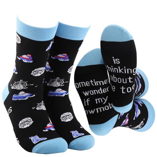 G2TUP Snowmobile Socks Snowmobiler Gift Snowmobiling Gifts Snow Mobile Socks Winter Sports Gifts (snowmobile sc)