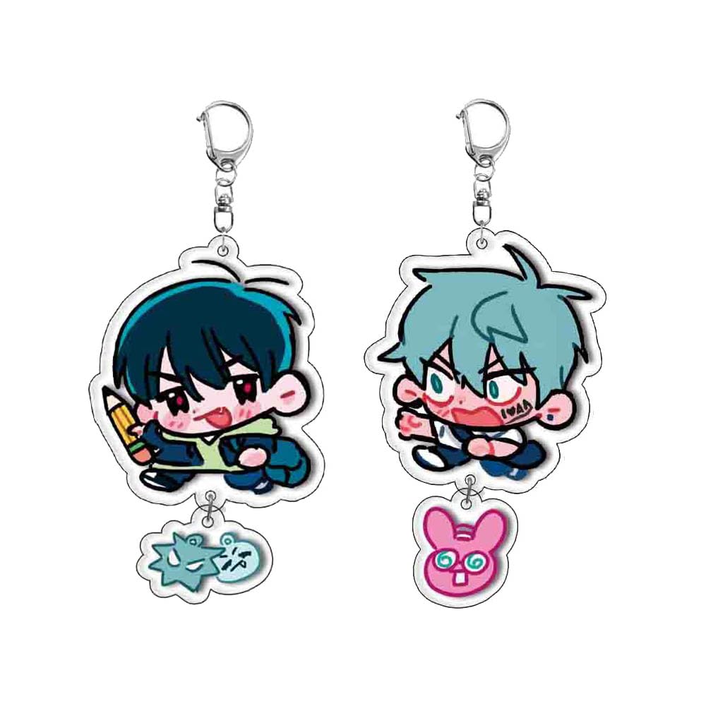 2 Alien Stages Till＆Ivan Keychain Anime Figure Cute Keyring Pendant Alien Stages Acryl Chain Decor Merch Collection