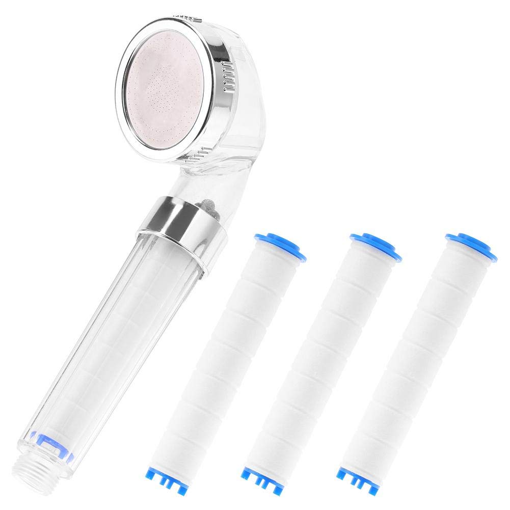 Fdit Negative Ions Handheld Shower Head Pressurized Showering Bathing Sprinkler Water Saving With 3 Filters For Best Shower Experience With 3 Filters (#1)