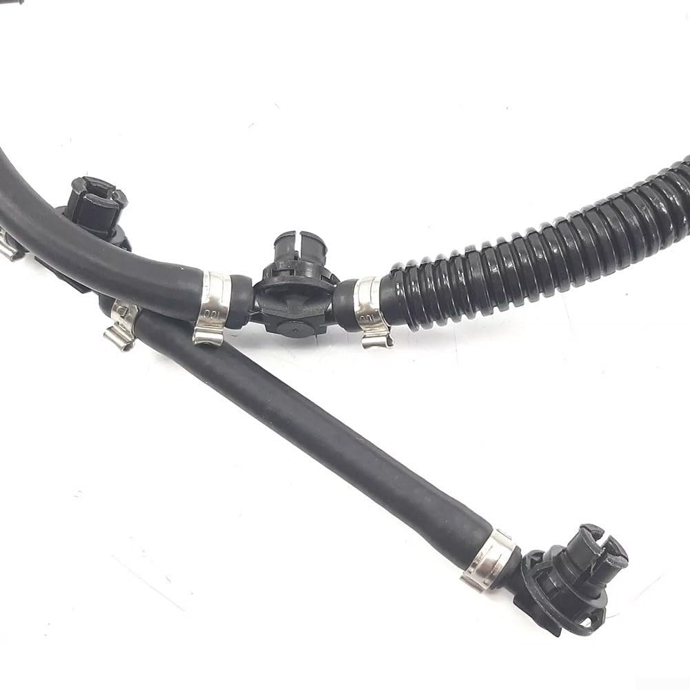 Tubo di ritorno carburante compatibile con Grand Cherokee WK 3.0 CRD Diesel ABS nero tubo di ricambio OEM 5175807AA