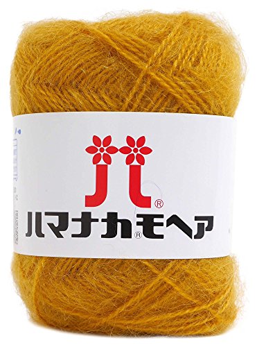 ハマナカ モヘア 毛糸 並太 Col.104 イエロー 系 25g 約100m 0019