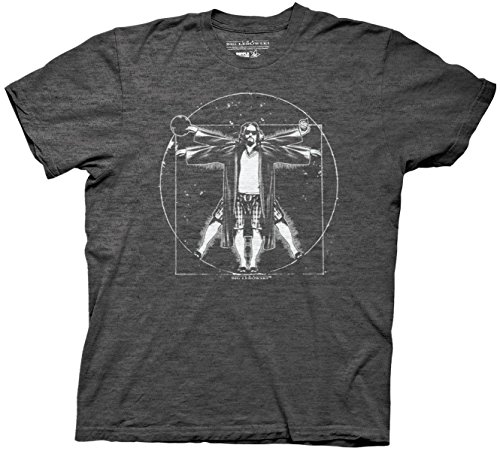 Ripple Junction The Big Lebowski Vitruvian Mens Charcoal Heather T-Shirt L