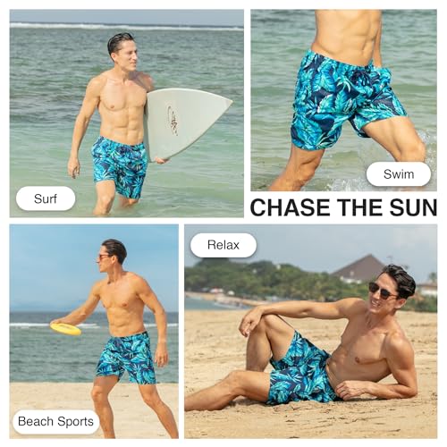 Image of Kanu Surf Men's Troy Stripe Swim Trunks