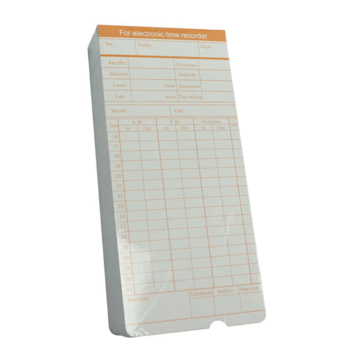 Ciieeo Anwesenheitsbuch 100 Blatt Anwesenheit Papier Karte Teilnahme Zeitkarten Arbeiter Anwesenheit Englische Besucherkarten n Mitarbeiter Anwesenheitsmaschine Spezialpapier