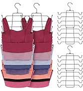 ZEDODIER Tank Tops Hangers，Bra Hanger 4 Pack Metal Space Saving Hanger Bra Tank Top Holder Closet...