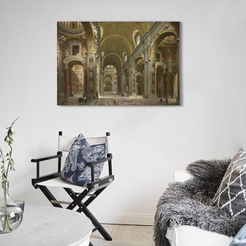 Poster d'art Melchior de Polignac Pannini toile murale 40x60 - 5