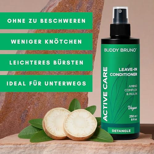 Testnote: Sehr gut - Leave-In Conditioner für Hunde - Active Care - Präbiotisches Fellpflege- & Entfilzungsspray ohne Ausspülen - 100% vegan - für geschmeidiges, leicht kämmbares Fell - 250ml