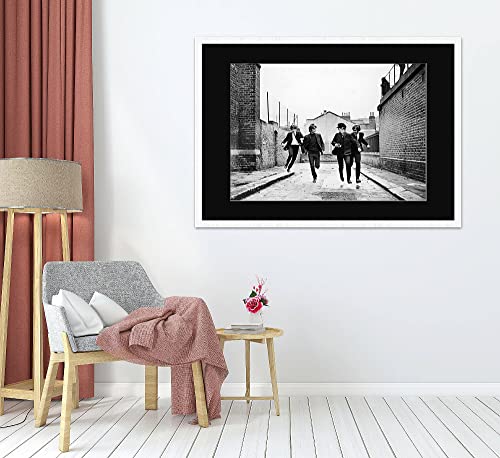 Affiche The Beatles – Affiche The Beatles – A Hard Day’s Night – Cadre Bois Avec PassePartout | A3 (41.9×29.6cm), Black… - Les Beatles, Paul McCartney, John Lennon, RIngo Starr, George Harrison Affiche The Beatles - Affiche The Beatles - A Hard Day's Night - Cadre Bois Avec PassePartout | A3 (41.9x29.6cm), Black… – Image 5