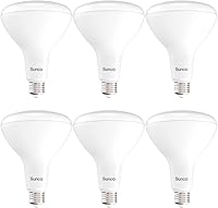 Sunco 6 Pack BR40 LED Flood Light Bulbs, Dimmable 2700K Soft White 1400LM, E26 Base for Recessed Cans - Bedroom Kitchen Living Room