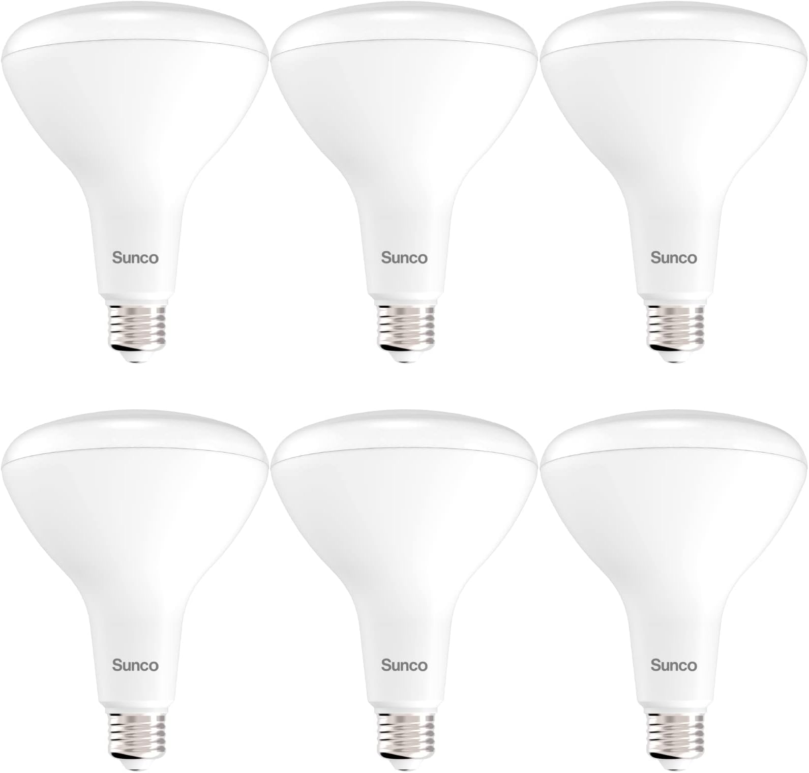 Sunco 6 Pack BR40 LED Light Bulbs, Indoor Flood Lights, Recessed Can Light Bulb, 1400 LM, 17W (100W Equivalent), 2700K Soft White, Dimmable, E26 Base, for Home, Bedroom, Kitchen UL