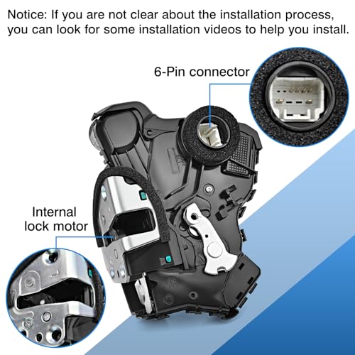 Image of TOP-MAX Driver Side Door Lock Actuator Motor Compatible with Lexus ES350 GS350 LS460 Toyota 4Runner Camry Corolla Highlander RAV4 Sienna Tundra Matrix Scion tC xB xD, Replaces 69040-06180, 931-401