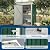 Garvee 5x3 FT Outdoor Storage Shed, Tool Shed with Sloping Roof and Lockable Door, Compact Metal Tool Garden Shed for Garden, Backyard, Patio