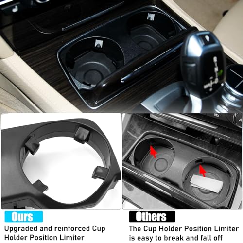 Cubre portavasos para BMW Serie 7 F01 F02 2008-2015 miniatura 3