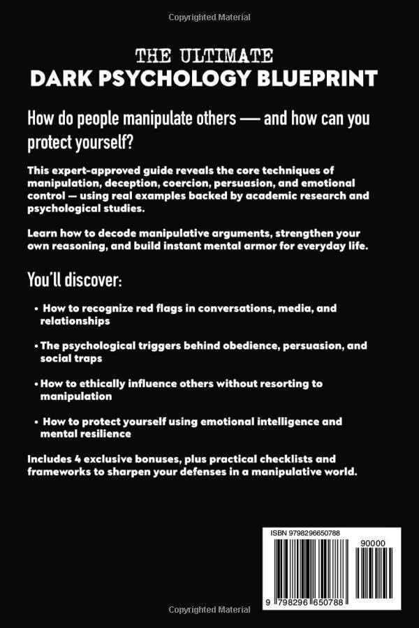 Miniatura 2 de The Ultimate Dark Psychology Blueprint (All-in-1) 150+ Practical Techniques to Protect Against Mind Control, Lies and Manipulation. Master the Art