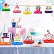 YZROHYI 9 Stück Tischdeko Kindergeburtstag, Bienenwaben Deko Geburtstag, Bunte Happy Birthday Tischdeko Tischaufsatz, Waben Tischdekoration Party, Honeycomb Dekorationen, Geburtstagsdekorationen
